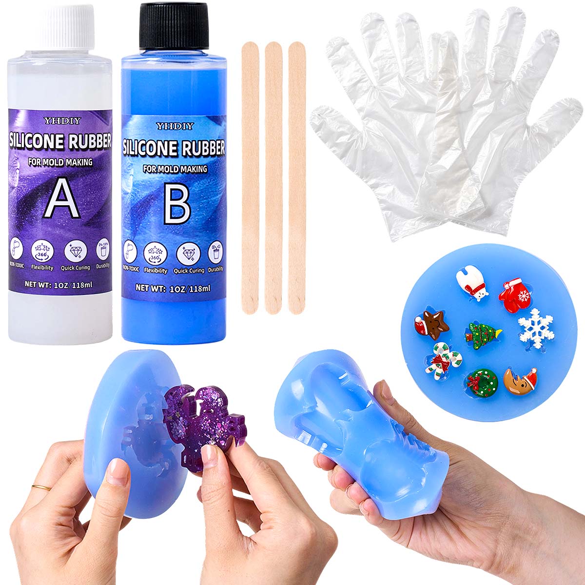 Soap Making Ins - 118ml/296ml siliconen mal maakset voor DIY