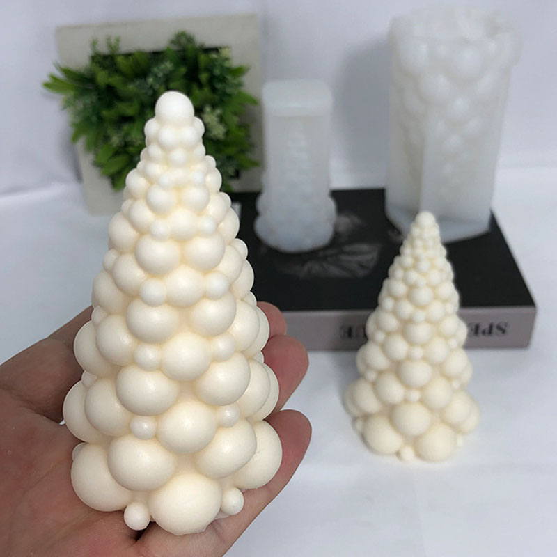 Soap Making Kit For Beginners - 3d Bubble Kerstboom Siliconen Kaarsvorm Handgemaakte