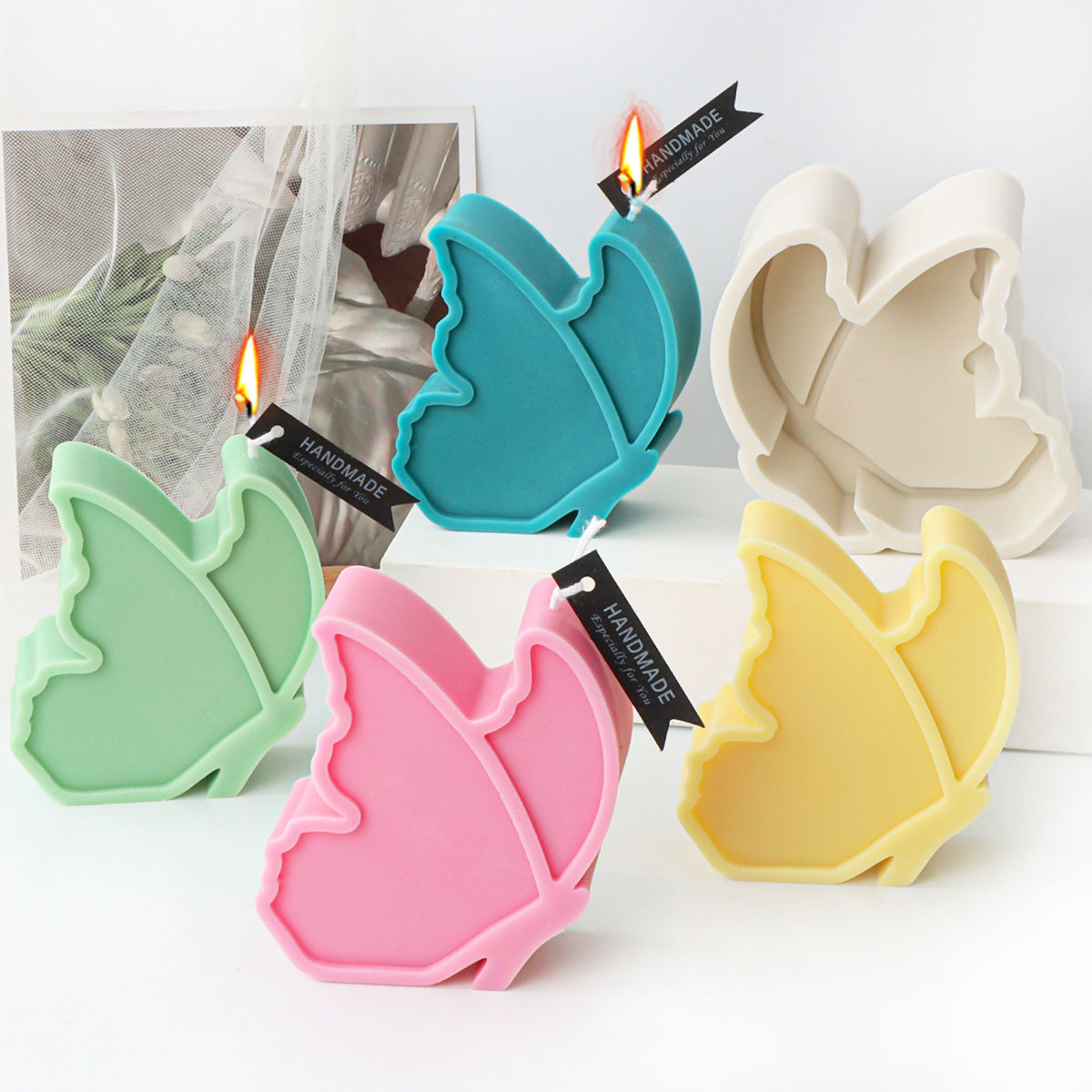 Soap Making Diy Kit - Creatieve Vlinder Siliconen Kaarsvorm Diy Dier