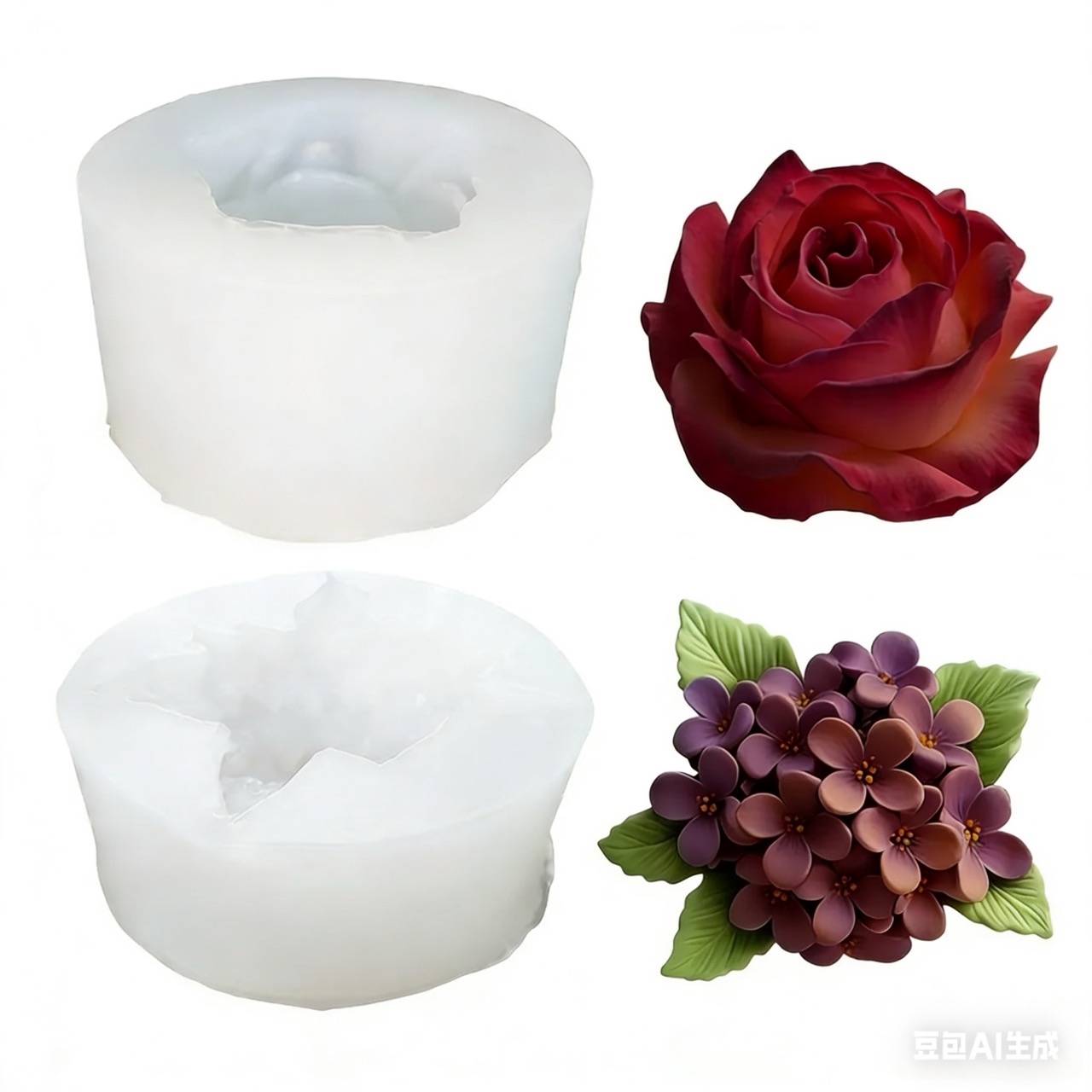 Soap Making Gifts - Set van 2 3D-siliconenvormen in de