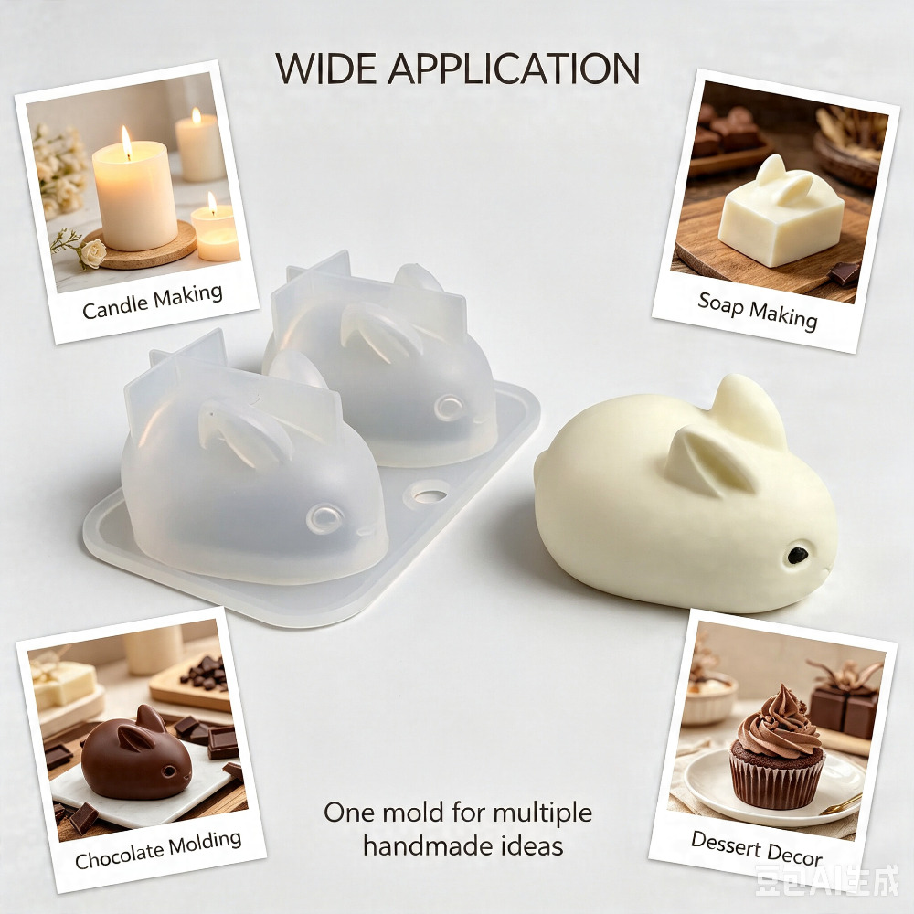 3D Mini Konijn Siliconen Mal F - Soap Making Ins recensie en prijs
