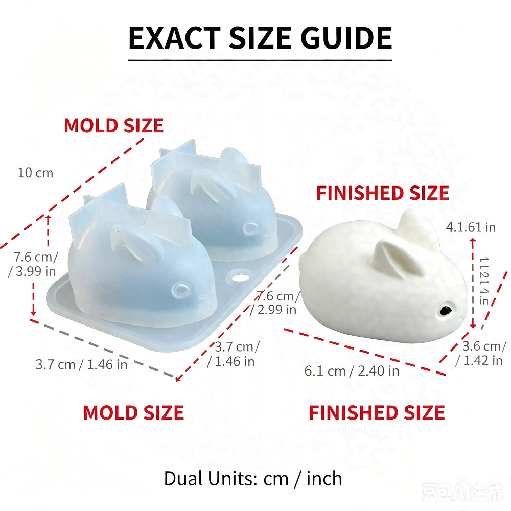 3D Mini Konijn Siliconen Mal F - Soap Making Ins recensie en prijs