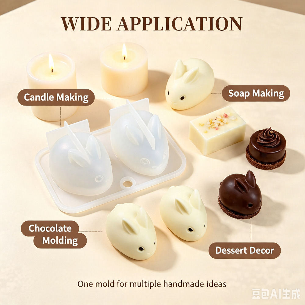 3D Mini Konijn Siliconen Mal F - Soap Making Ins recensie en prijs