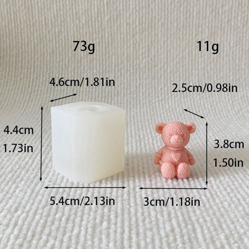 Mini Liefde Beer Kaars Silicon - Soap Making Instructions recensie en prijs