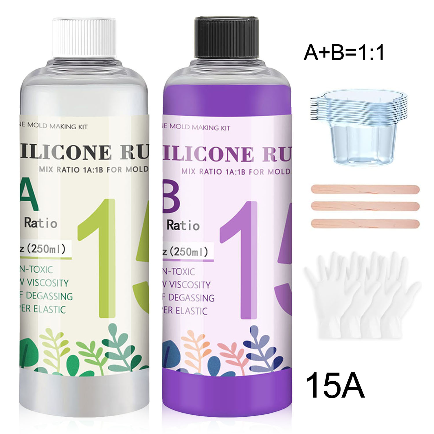 Paarse vloeibare siliconenrubb - Soap Making Kit For Beginners recensie en prijs