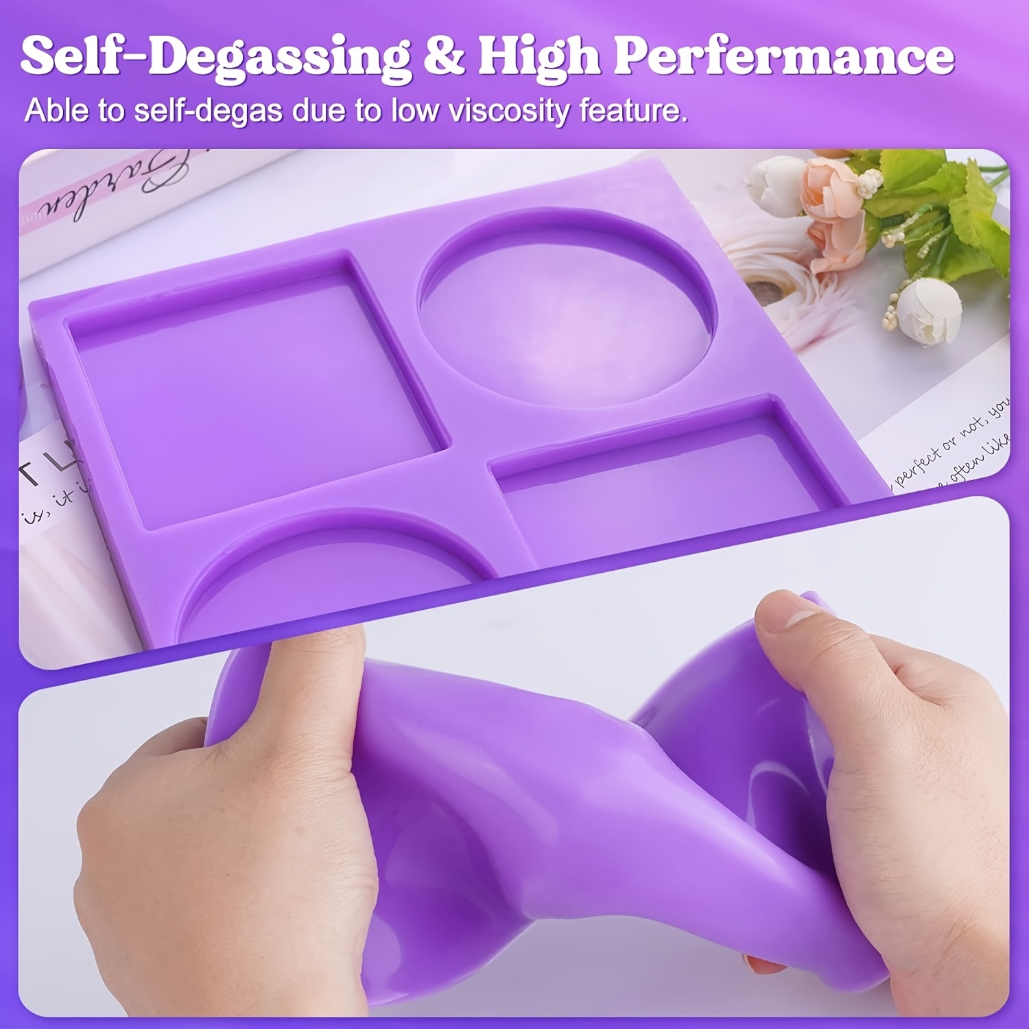 Paarse vloeibare siliconenrubb - Soap Making Kit For Beginners recensie en prijs