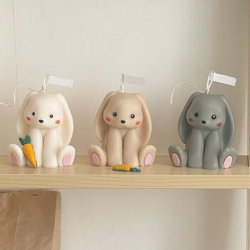 Zittend Konijn Siliconen Kaars - Soap Making Gifts recensie en prijs