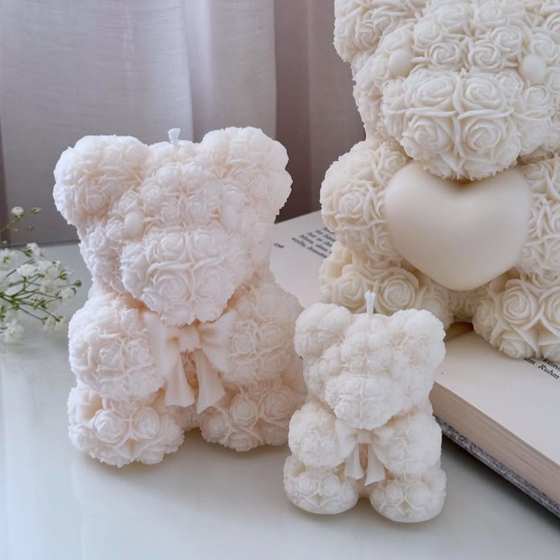 Rose Bow Bear Candle Silicone  - Soap Making Gifts recensie en prijs