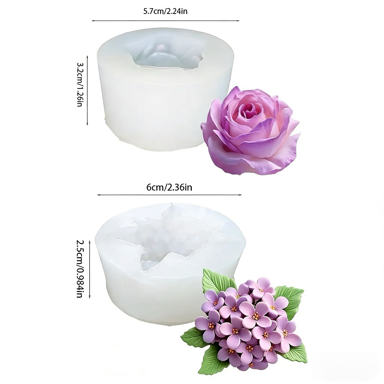 Set van 2 3D-siliconenvormen i - Soap Making Gifts recensie en prijs