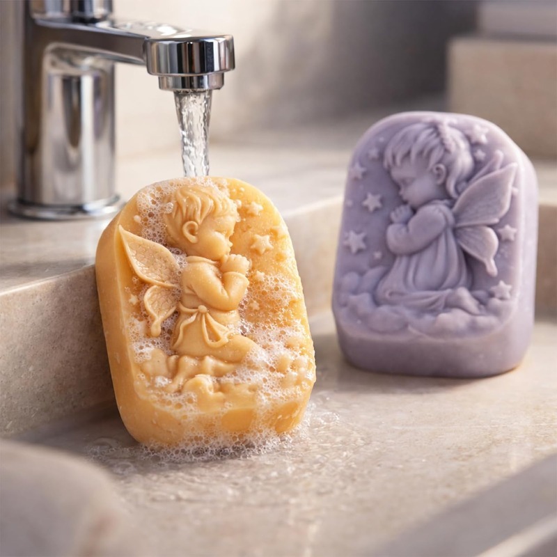 Engel siliconen mal voor zeep  - Soap Making Instructions recensie en prijs
